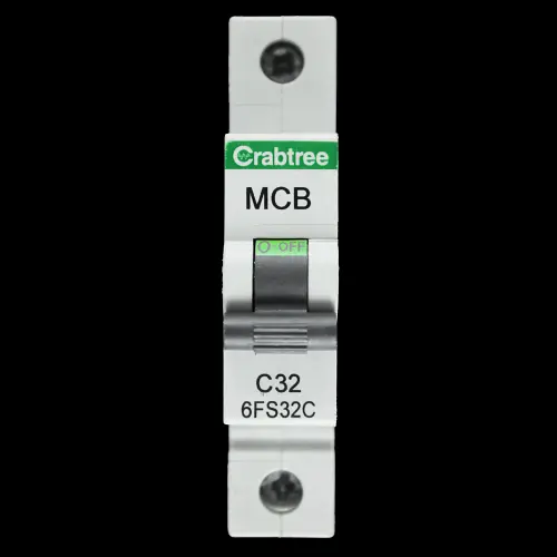 CRABTREE 32 AMP CURVE C 6kA MCB CIRCUIT BREAKER LOADSTAR 6FS32C BC