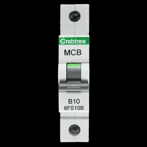 CRABTREE 10 AMP CURVE B 6kA MCB CIRCUIT BREAKER 6FS10B BC