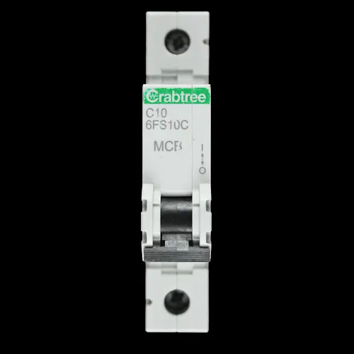 CRABTREE 10 AMP CURVE C 6kA MCB CIRCUIT BREAKER LOADSTAR 6FS10C