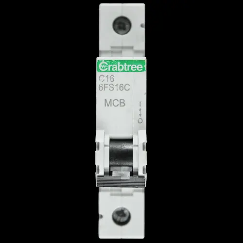 CRABTREE 16 AMP CURVE C 6kA MCB CIRCUIT BREAKER LOADSTAR 6FS16C