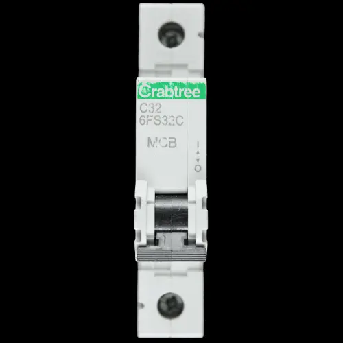 CRABTREE 32 AMP CURVE C 6kA MCB CIRCUIT BREAKER LOADSTAR 6FS32C