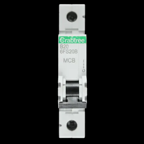 CRABTREE 20 AMP CURVE B 6kA MCB CIRCUIT BREAKER LOADSTAR 6FS20B
