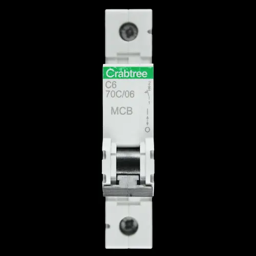 CRABTREE 6 AMP CURVE C 16kA MCB CIRCUIT BREAKER 70C/06