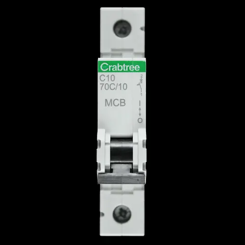 CRABTREE 10 AMP CURVE C 16kA MCB CIRCUIT BREAKER 70C/10