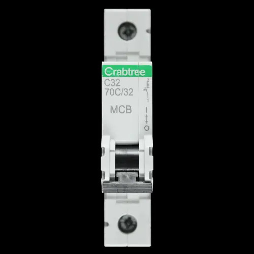 CRABTREE 32 AMP CURVE C 16kA MCB CIRCUIT BREAKER 70C/32