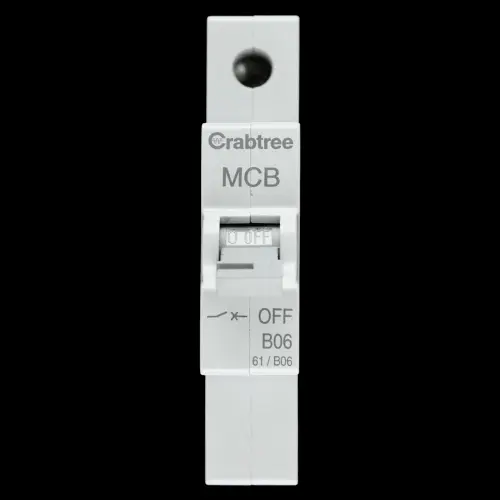 CRABTREE 6 AMP CURVE B 6kA MCB CIRCUIT BREAKER STARBREAKER 61/B06 G