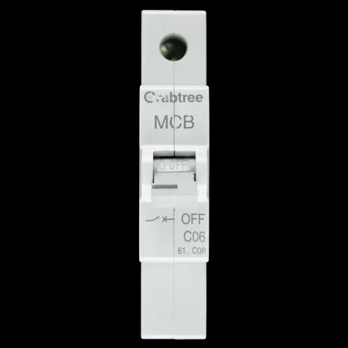 CRABTREE 6 AMP CURVE C 6kA MCB CIRCUIT BREAKER STARBREAKER 61/C06 G