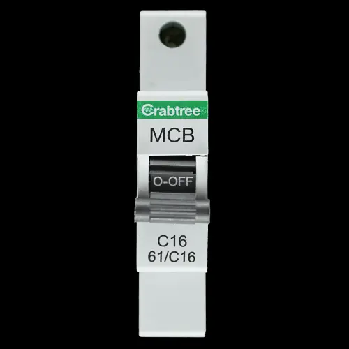 CRABTREE 16 AMP CURVE C 6kA MCB CIRCUIT BREAKER 61/C16 STARBREAKER