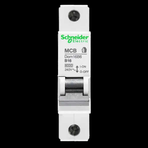 SCHNEIDER 16 AMP CURVE B 6kA MCB CIRCUIT BREAKER DOMAE DOM16B6