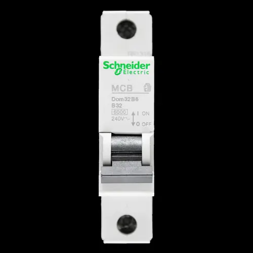 SCHNEIDER 32 AMP CURVE B 6kA MCB CIRCUIT BREAKER DOMAE DOM32B6