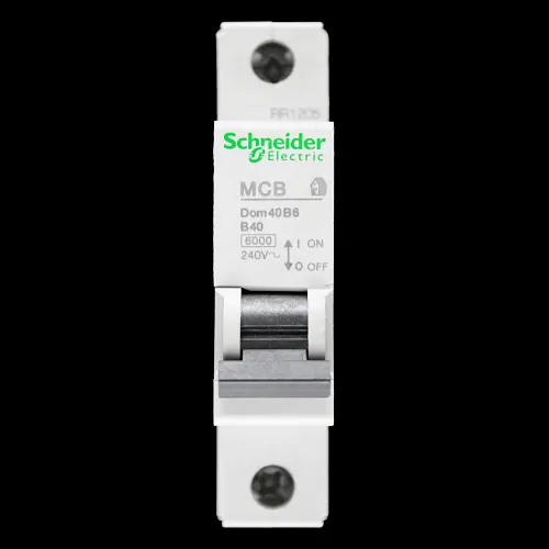 SCHNEIDER 40 AMP CURVE B 6kA MCB CIRCUIT BREAKER DOMAE DOM40B6