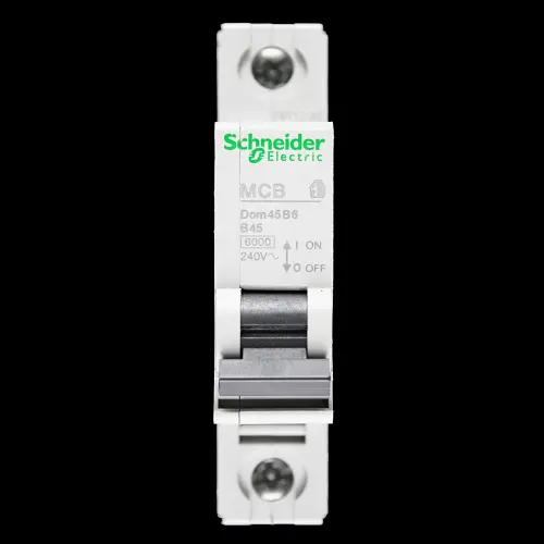 SCHNEIDER B 45 MCB 6kA CIRCUIT BREAKER DOMAE DOM45B6