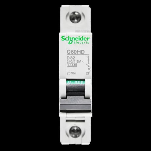 SCHNEIDER 32 AMP CURVE D 10kA MCB CIRCUIT BREAKER C60HD 25704 MULTI9