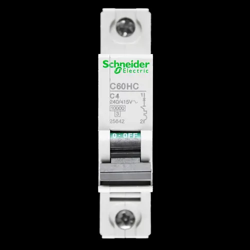 SCHNEIDER 4 AMP CURVE C 10kA MCB CIRCUIT BREAKER C60HC 25642