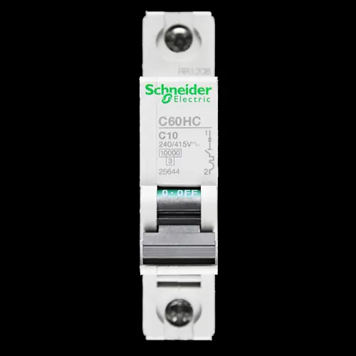 SCHNEIDER 10 AMP CURVE C 10kA MCB CIRCUIT BREAKER C60HC 25644