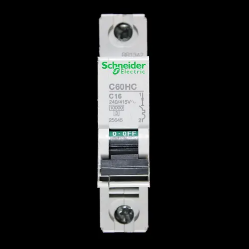 SCHNEIDER 16 AMP CURVE C 10kA MCB CIRCUIT BREAKER C60HC 25645