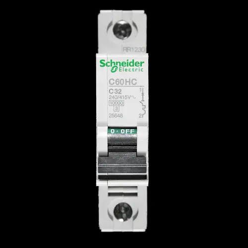 SCHNEIDER 32 AMP CURVE C 10kA MCB CIRCUIT BREAKER C60HC 25648
