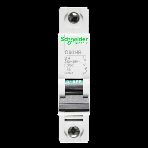 SCHNEIDER 4 AMP CURVE B 10kA MCB CIRCUIT BREAKER C60HB 25841