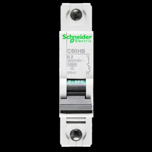 SCHNEIDER 2 AMP CURVE B 10kA MCB CIRCUIT BREAKER C60HB 25840