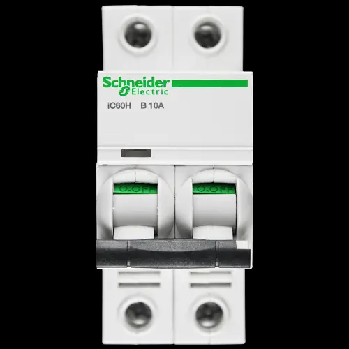 SCHNEIDER 10 AMP CURVE B 10kA DOUBLE POLE MCB CIRCUIT BREAKER A9F53210 IC60H