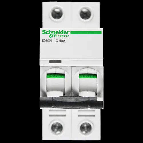SCHNEIDER 40 AMP CURVE C 10kA DOUBLE POLE MCB CIRCUIT BREAKER A9F54240 IC60H