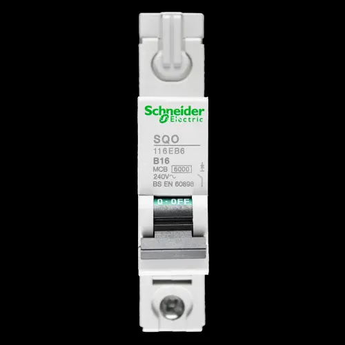 SCHNEIDER 16 AMP CURVE B 6kA MCB CIRCUIT BREAKER SQO 116EB6