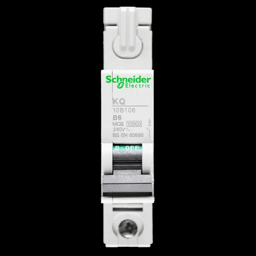 SCHNEIDER 6 AMP CURVE B 10kA MCB CIRCUIT BREAKER KQ 10B106