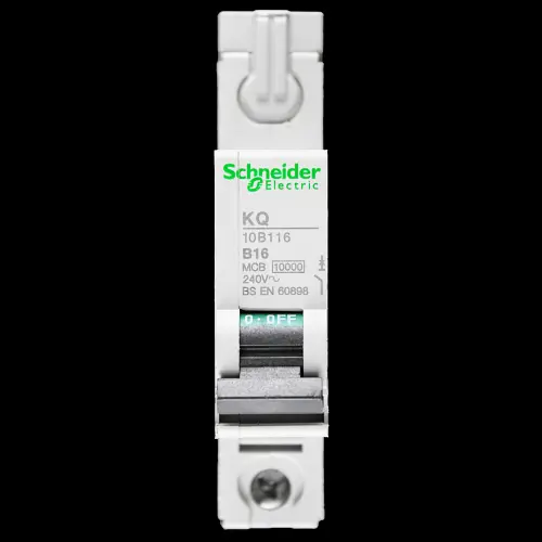 SCHNEIDER 16 AMP CURVE B 10kA MCB CIRCUIT BREAKER KQ 10B116