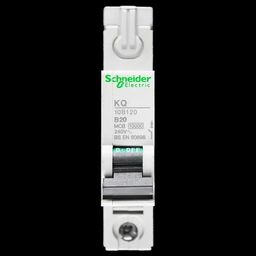SCHNEIDER 20 AMP CURVE B 10kA MCB CIRCUIT BREAKER KQ 10B120