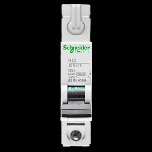 SCHNEIDER 25 AMP CURVE B 10kA MCB CIRCUIT BREAKER KQ 10B125