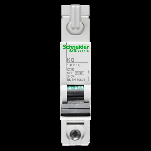 SCHNEIDER 10 AMP CURVE C 10kA MCB CIRCUIT BREAKER KQ 10C110