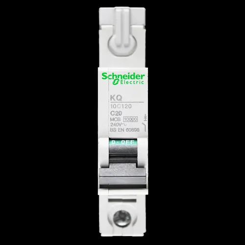 SCHNEIDER 20 AMP CURVE C 10kA MCB CIRCUIT BREAKER KQ 10C120
