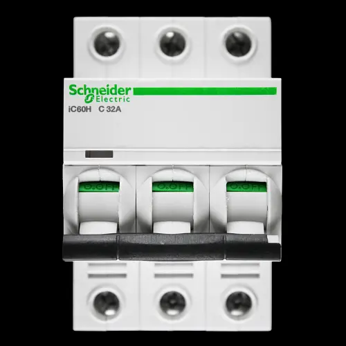 SCHNEIDER 32 AMP CURVE C 10kA TRIPLE POLE MCB CIRCUIT BREAKER iC60H A9F84332