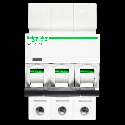 SCHNEIDER 10 AMP CURVE C 10kA TRIPLE POLE MCB CIRCUIT BREAKER IKQ A9F57310