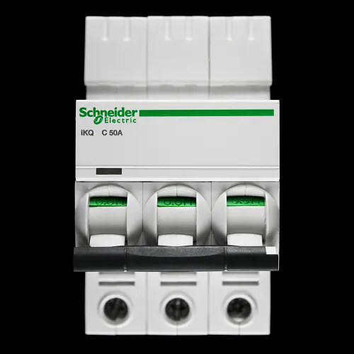 SCHNEIDER 50 AMP CURVE C 10kA TRIPLE POLE MCB CIRCUIT BREAKER IKQ A9F57350