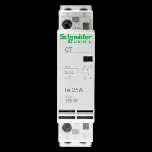SCHNEIDER 25 NO CONTACTOR DOUBLE POLE 230V COIL 15959