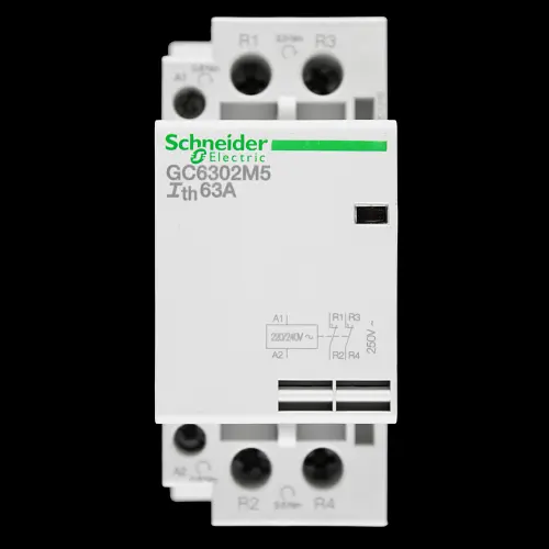 SCHNEIDER 63 AMP DOUBLE POLE NC CONTACTOR 220/240V COIL GC6302M5