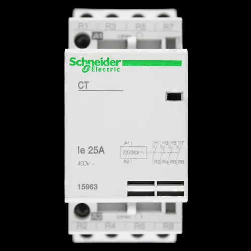 SCHNEIDER 25 AMP FOUR POLE NC CONTACTOR 220/240V COIL 15963