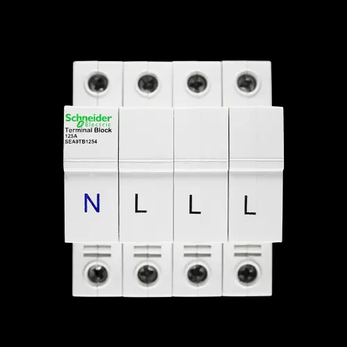 SCHNEIDER 100 AMP FOUR POLE TERMINAL BLOCK SEA9TB1254