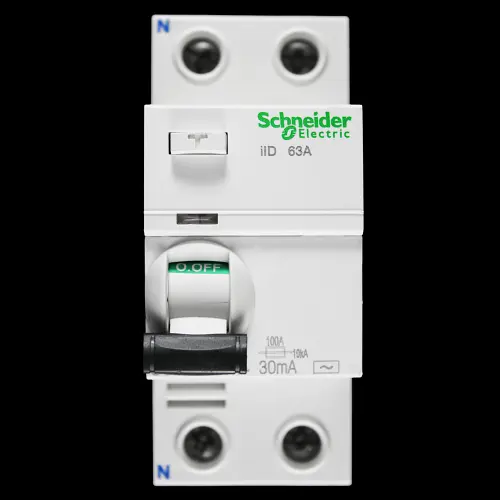 SCHNEIDER 63 AMP 30mA DOUBLE POLE RCCB RCD TYPE AC ILD A9R41263 ACTI9