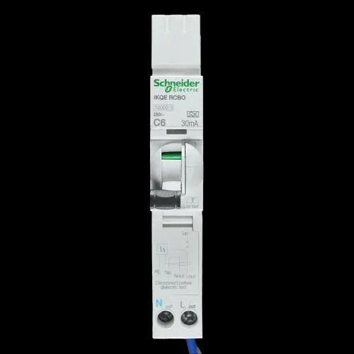 SCHNEIDER 6 AMP CURVE C 10kA 30mA RCBO TYPE A IKQE SEE106C03 A9D17806