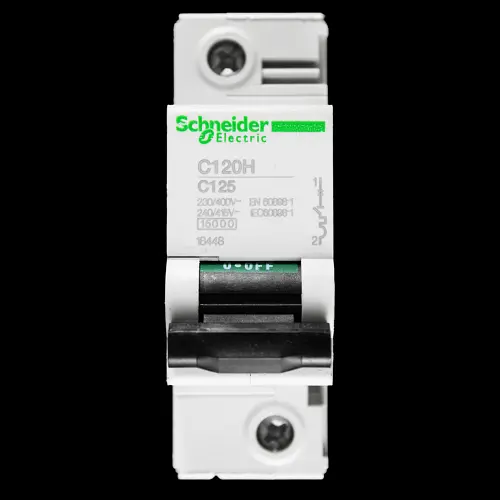 SCHNEIDER 125 AMP CURVE C 15kA MCB CIRCUIT BREAKER 18448 C120H