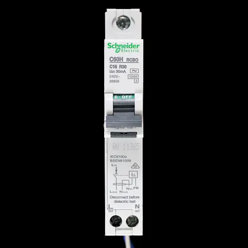 SCHNEIDER C 16 RCBO 10kA 30mA TYPE AC C60HC16R30 26859 NB
