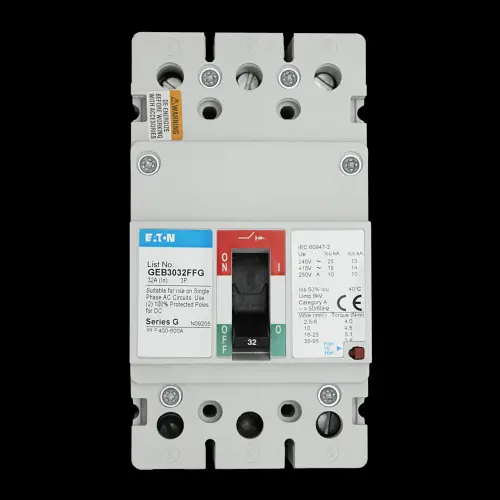 EATON 32 AMP 18kA TRIPLE POLE MCCB GEB3032FFG SERIES G