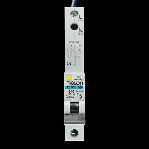 NIGLON 16 AMP CURVE B 6kA 30mA RCBO TYPE AC RCBO1-16/30 BLUE