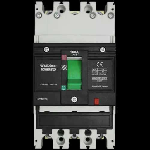 CRABTREE 100 AMP 50kA TRIPLE POLE MCCB POWERSTAR 7PBFH3100