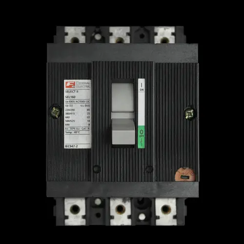 FEDERAL 40 AMP 25kA TRIPLE POLE MCCB SELECT II SEL160