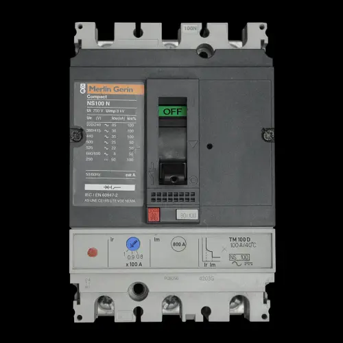 MERLIN GERIN 100 AMP 36kA TRIPLE POLE MCCB NS100N TM100D