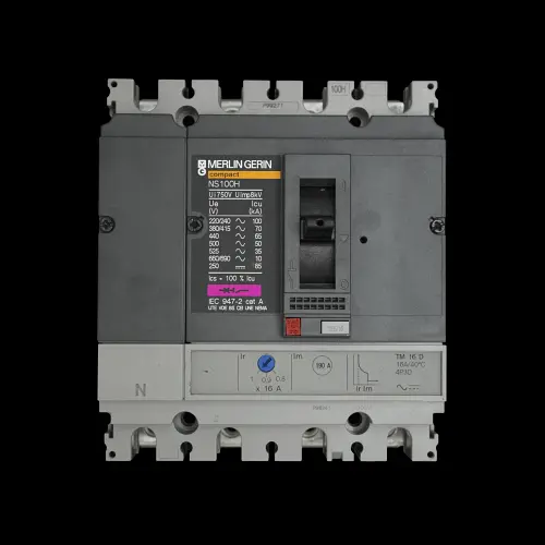 MERLIN GERIN 16 AMP 70kA FOUR POLE MCCB TM16D NS100H 29685