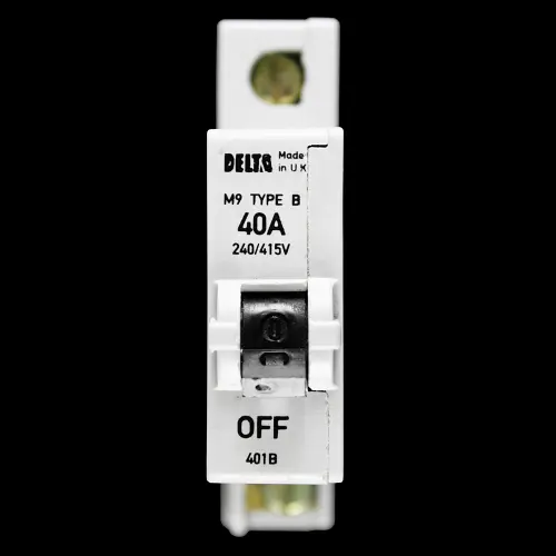DELTA 40 AMP CURVE B M9 MCB CIRCUIT BREAKER 401B